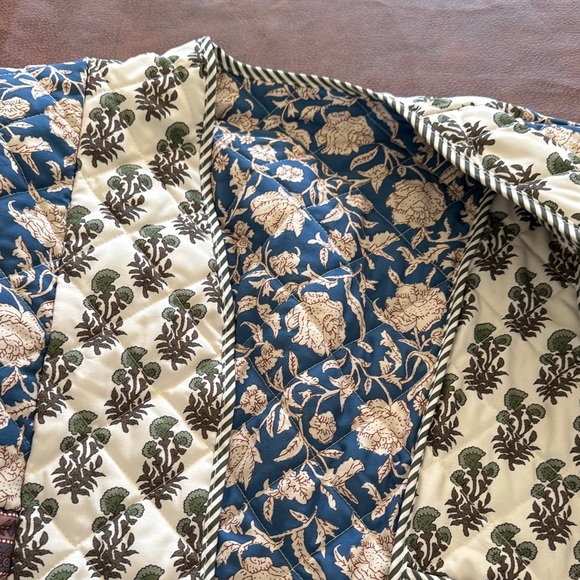 Floral Patterned Cropped Jacket Reversible - Picture 9 of 10